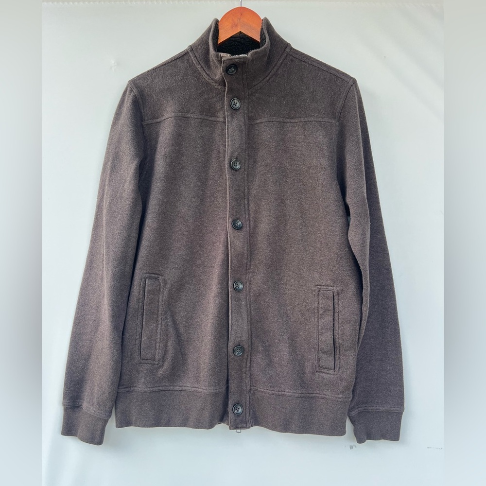 Banana Republic Taupe Zip-Up Jacket Size L